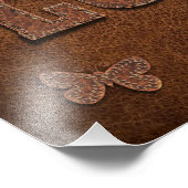 Liebe Western Style Fotodruck (Ecke)