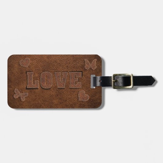 Liebe Western Style Gepäckanhänger (Vorderseite horizontal)