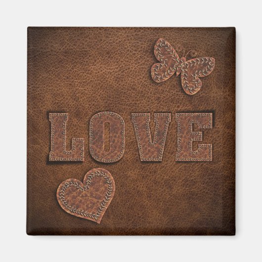 Liebe Western Style Magnet (Vorne)