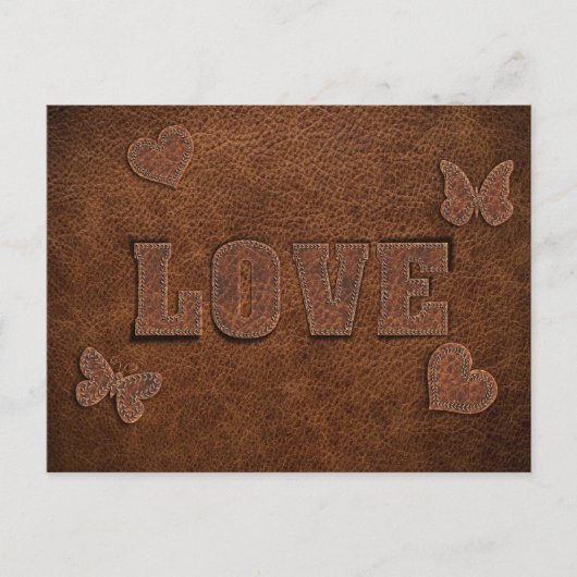 Liebe Western Style Postkarte (Vorderseite)