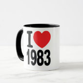 Liebe Westfield Wiedersehen I Kaffee-Tasse 1983 Tasse (Vorderseite Links)