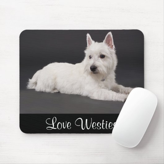 Liebe Westies West Highland Terrier Welpe Mousepad (Mit Mouse)