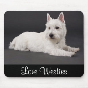 Liebe Westies West Highland Terrier Welpe Mousepad