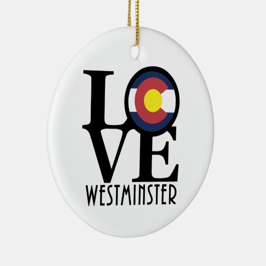 LIEBE Westminster Colorado Keramik Ornament (Rechts)