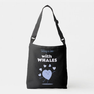 Liebe Whales Funny Gift für Wale Liebhaber Tragetaschen Mit Langen Trägern