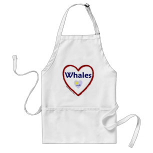 Liebe Whales Schürze