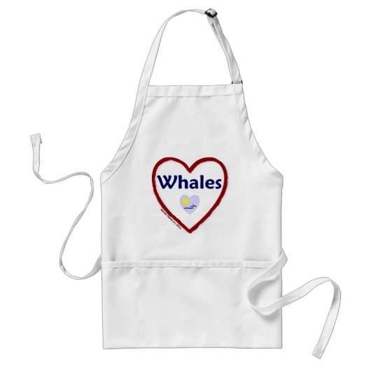 Liebe Whales Schürze (Vorne)