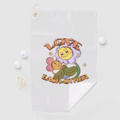 Liebe | Whimsisches Blumendesign Golfhandtuch (Insitu)