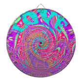 Liebe Whirlpool faszinierend Cyan Text Art Graphic Dartscheibe (vorne)