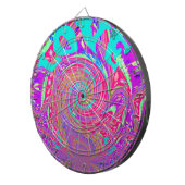 Liebe Whirlpool faszinierend Cyan Text Art Graphic Dartscheibe (Vorderseite rechts)