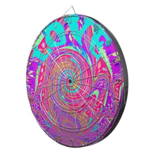 Liebe Whirlpool faszinierend Cyan Text Art Graphic Dartscheibe (Vorderseite rechts)