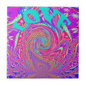 Liebe Whirlpool faszinierend Cyan Text Art Graphic Fliese (Vorderseite)