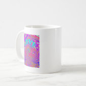 Liebe Whirlpool faszinierend Cyan Text Art Graphic Kaffeetasse (Vorderseite Links)