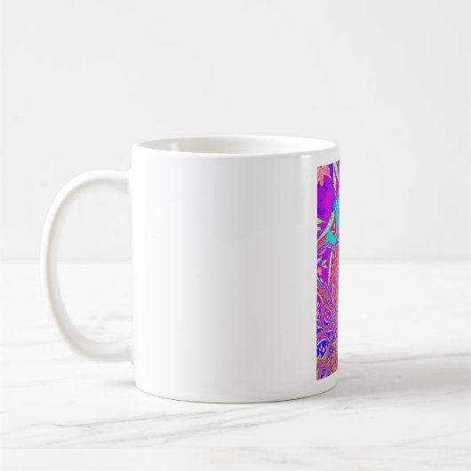 Liebe Whirlpool faszinierend Cyan Text Art Graphic Kaffeetasse (Links)