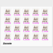 Liebe White Bichon Frise Welpe Hunde Stickers (Blatt)