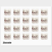Liebe White Bichon Frise Welpe Hunde Stickers (Blatt)