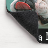 Liebe White English Bulldog Welpe Hund Mousepad (Ecke)