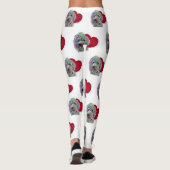 Liebe White Goldendoodle PopArt mit Herz Leggings (Rückseite)