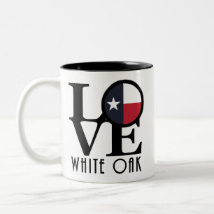 LIEBE White Oak Texas Zweifarbige Tasse