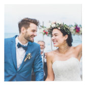 LIEBE White Script Wedding Keepake Würfel (Vorderseite)