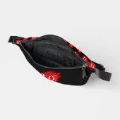 LIEBE WHITE TYPOGRAPHY RED ART BAUCHTASCHE (Offen)