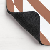 Liebe White über Brown Mousepad (Ecke)
