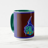Liebe wie ein Blitz in einer Träne Tasse (Vorderseite Links)
