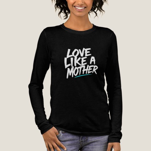 Liebe wie eine Mutter Tri-Blend Shirt (Vorderseite)