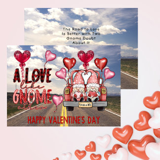Liebe wie Gnome anderer glücklicher Valentinstag Feiertagskarte