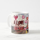 Liebe wie Gnome anderer Valentinstag Kaffeetasse (Vorderseite Links)