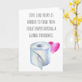 Liebe wie Ihr Toilettenpapier Karte (Gelbe Blume)