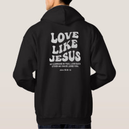 Liebe wie Jesus, Bibelverse, Christliches Merge Hoodie