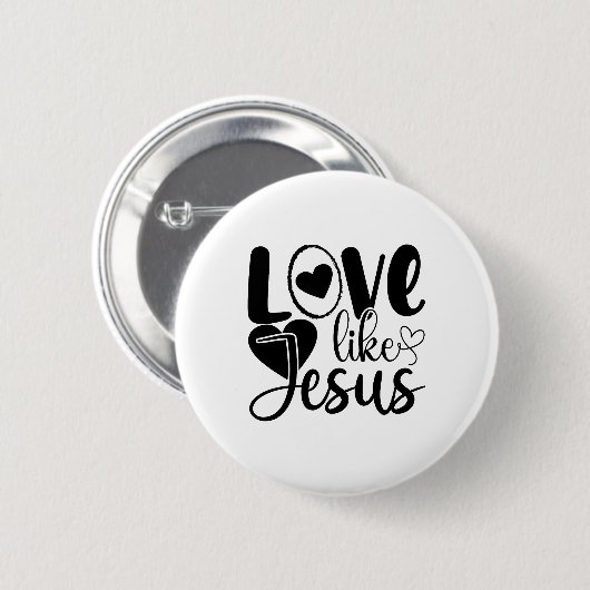 Liebe wie Jesus Button (Vorne & Hinten)