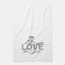 Liebe wie Jesus Christliche Typografie-Design