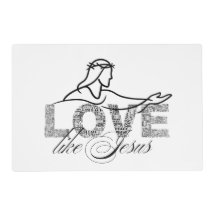 Liebe wie Jesus Christliche Typografie-Design