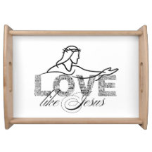 Liebe wie Jesus Christliche Typografie-Design