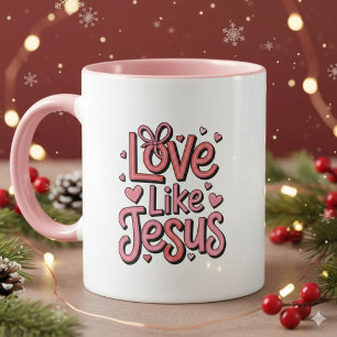 Liebe wie Jesus Christlicher 11 oz Kaffeebecher Tasse