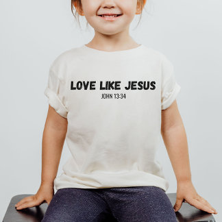 Liebe wie Jesus Christliches Shirt des Kindes