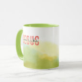 Liebe wie Jesus Christliches Zitat Tasse (Vorderseite Links)