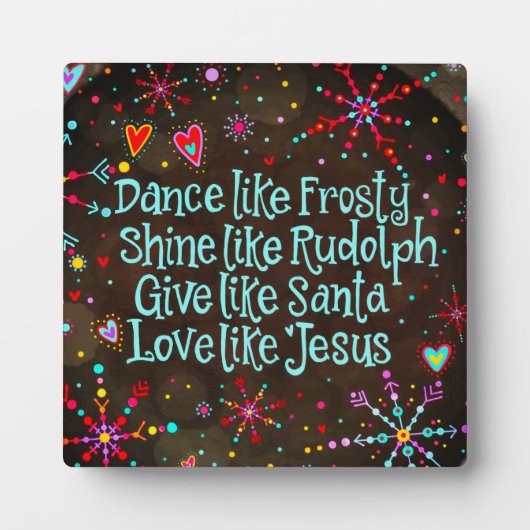 Liebe wie Jesus feierlich Fotoplatte (Vorderseite)