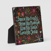 Liebe wie Jesus feierlich Fotoplatte (Vorderseite)