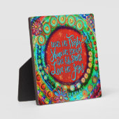 Liebe wie Jesus feierliche Zitatinkrivität Fotoplatte (Vorderseite)