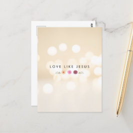 LIEBE WIE JESUS inspirierend Postkarte
