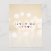LIEBE WIE JESUS inspirierend Postkarte (Vorderseite)