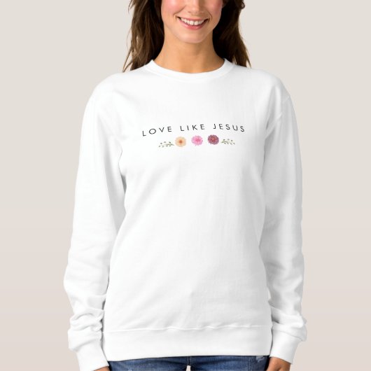 LIEBE WIE JESUS inspirierender T - Shirt (Vorderseite)