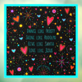 Liebe wie Jesus! "Inspirivity"-Fensterheber Fensteraufkleber (Blatt 3)