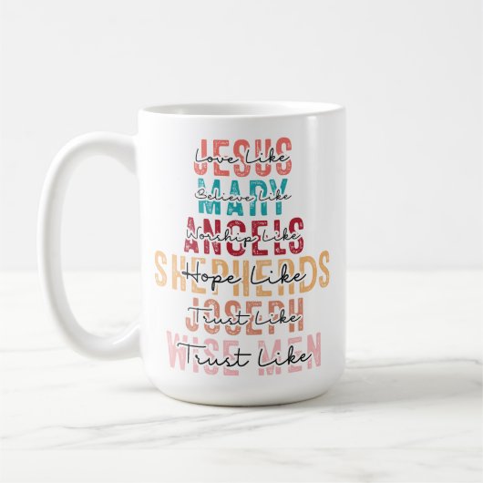 Liebe wie Jesus Kaffeetasse (Links)