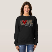 Liebe wie Jesus Leopard Print Sweatshirt (Vorne ganz)
