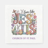 Liebe wie Jesus Ostersonntag Serviette (Vorderseite)