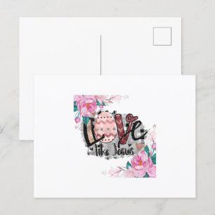 Liebe wie Jesus Postkarte